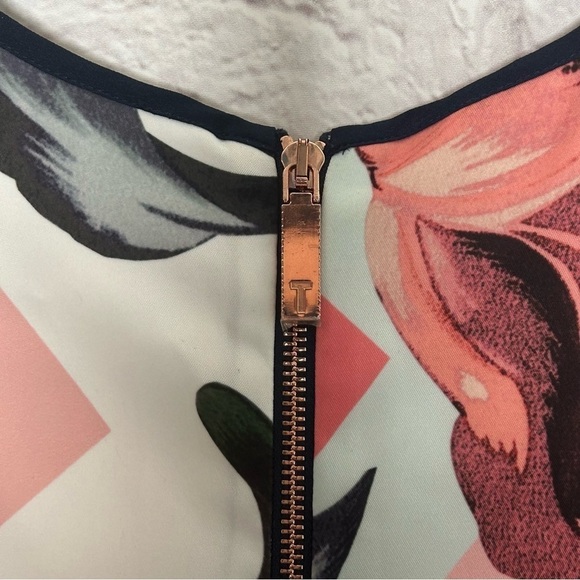 Ted Baker London Pink and Green Floral Mini Dress - Picture 11 of 15